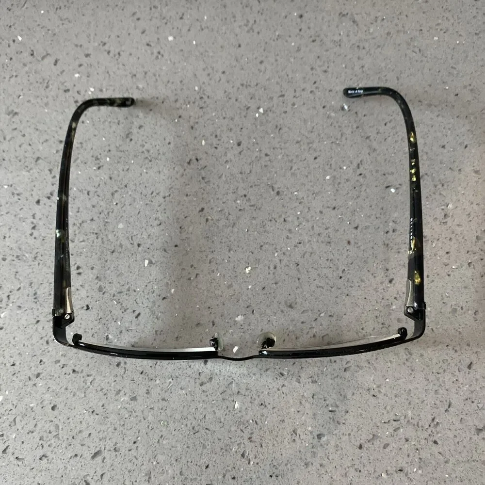 HELIUM PARIS Eyeglasses FRAMES ONLY 4234 MBLK 53 [] 15 135 Flex Hinges Italy